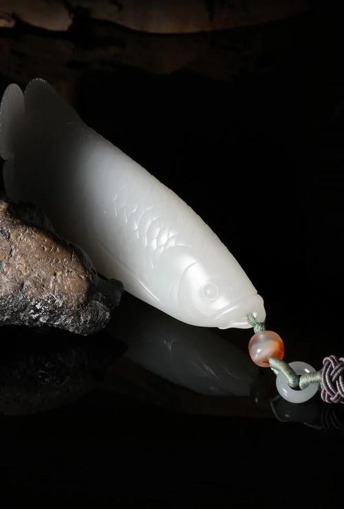 玉雕龍魚圖片擺件大全