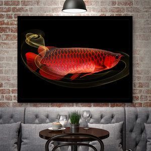 紅色龍魚畫：對于紅色龍魚畫的需求 紅色龍魚畫：對于紅色龍魚畫的需求 龍魚百科 第1張