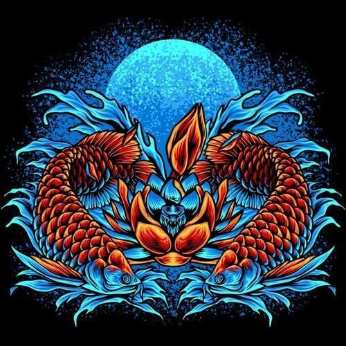 龍魚圖騰圖片