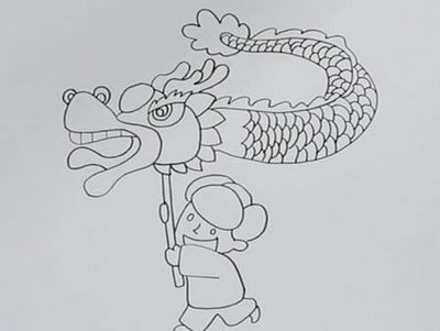 畫龍魚簡筆畫（龍魚簡筆畫圖片大全龍魚簡筆畫教程簡筆畫圖片大全）