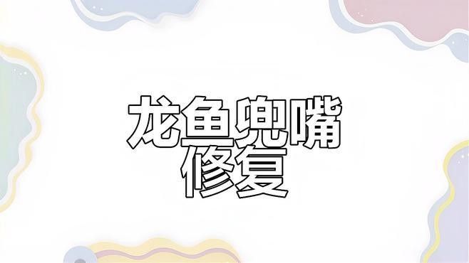 龍魚兜嘴手術后還會長回去嗎 龍魚兜嘴手術后還會長回去嗎 龍魚百科 第1張