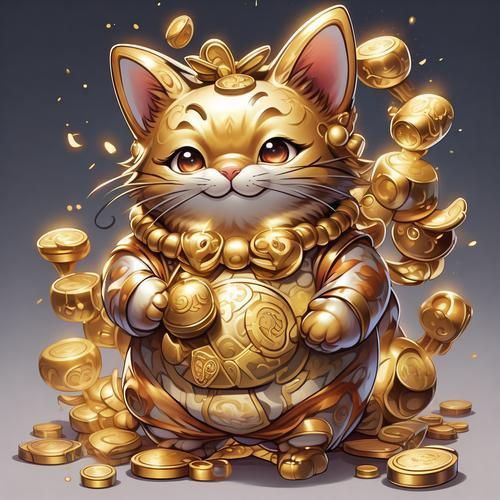 迷你招財(cái)貓情侶頭像