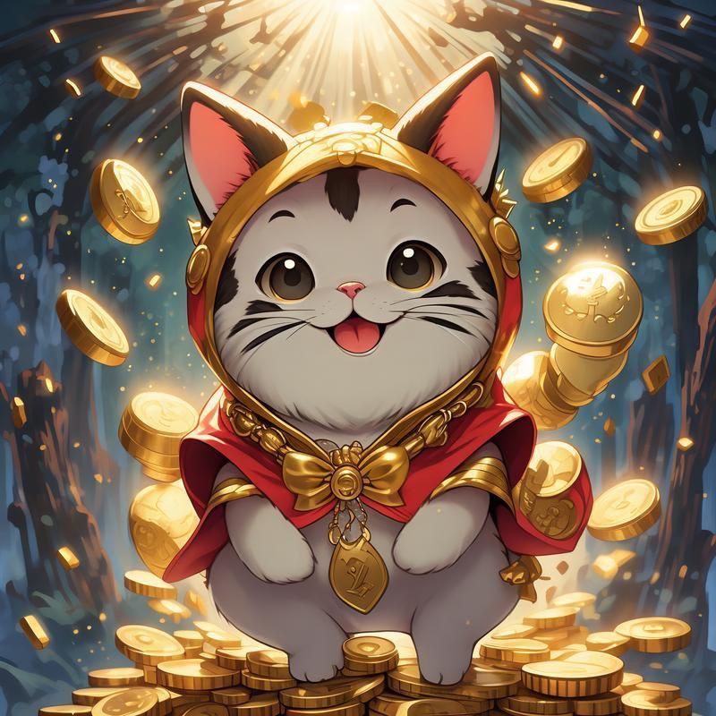 迷你招財(cái)貓情侶頭像
