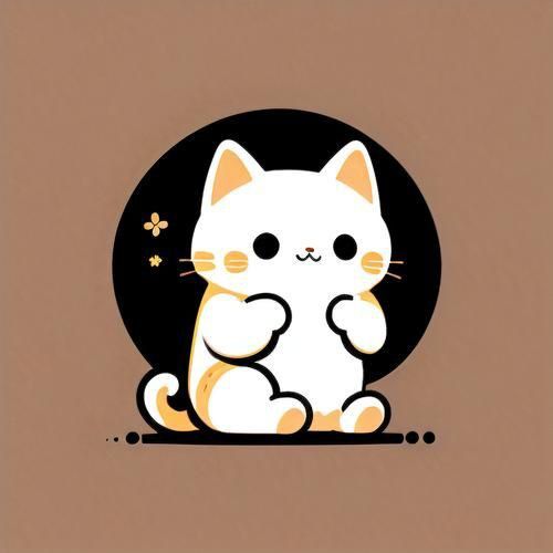 迷你招財(cái)貓情侶頭像