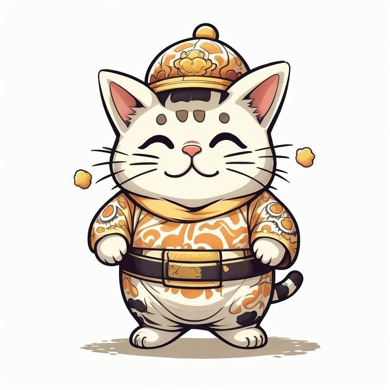 迷你招財(cái)貓情侶頭像