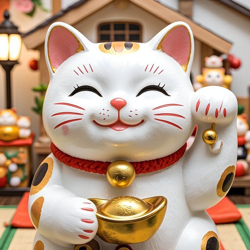 迷你招財(cái)貓情侶頭像