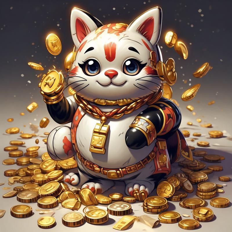 迷你招財(cái)貓情侶頭像