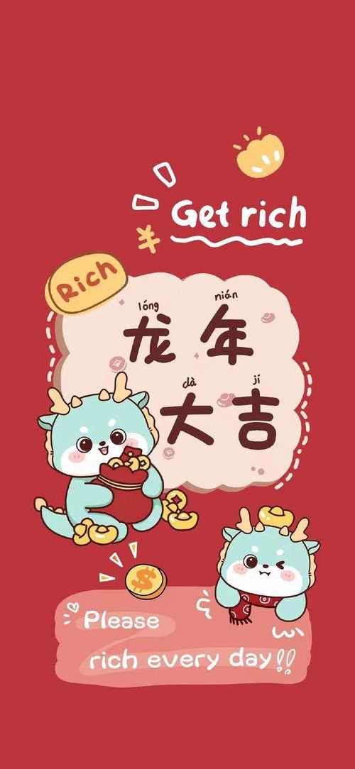 有沒有更多高清招財龍壁紙風格？