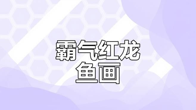 紅龍魚繪畫視頻 紅龍魚繪畫視頻 龍魚百科 第1張