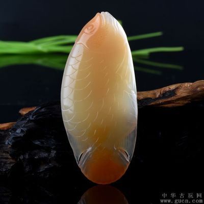 玉石吊墜金龍魚的寓意