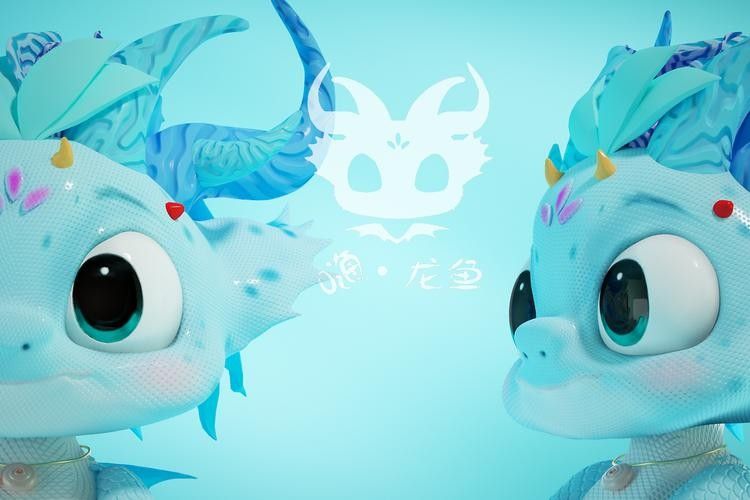 龍魚圖片大全圖片高清壁紙可愛動漫版