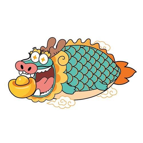 龍魚圖片大全圖片高清壁紙可愛動漫版