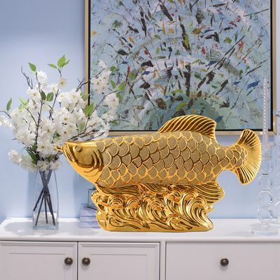 客廳擺金龍魚雕像好嗎：客廳擺放金龍魚雕像好嗎，