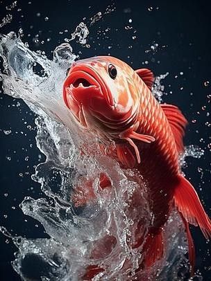 馬來西亞紅龍魚圖片高清壁紙