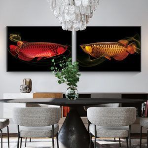 餐廳可以掛龍魚畫嗎：餐廳可以掛龍魚畫嗎，餐廳掛畫的風水禁忌需要遵循
