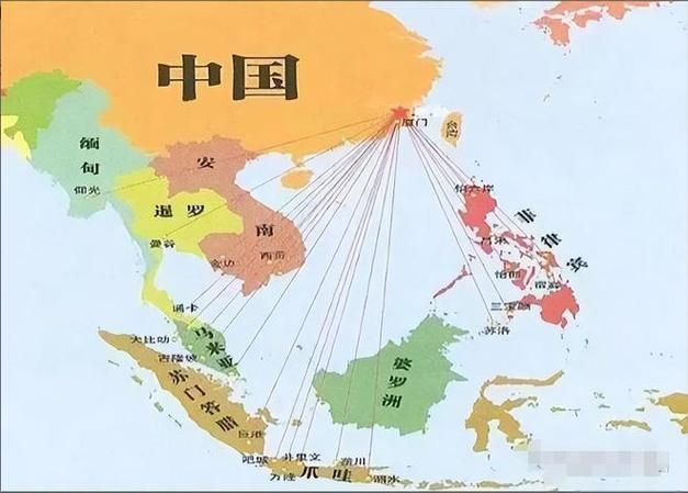 馬來西亞和中國位置圖