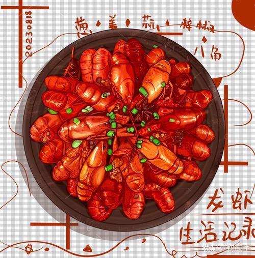 有沒有創(chuàng)意手繪龍蝦圖片？