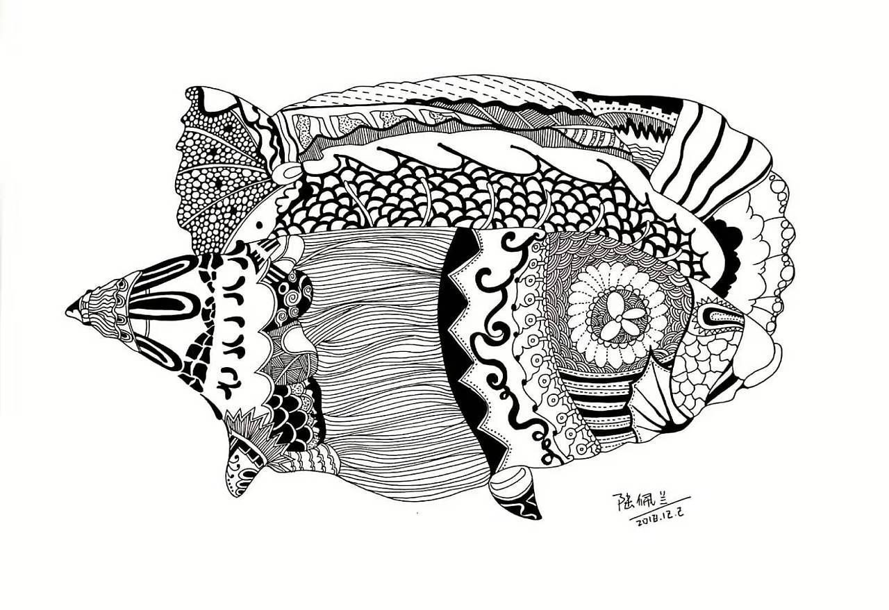 金龍魚黑白畫怎么畫：金龍魚黑白畫怎么畫怎么畫金龍魚黑白畫怎么畫 金龍魚黑白畫怎么畫：金龍魚黑白畫怎么畫怎么畫金龍魚黑白畫怎么畫 龍魚百科 第1張