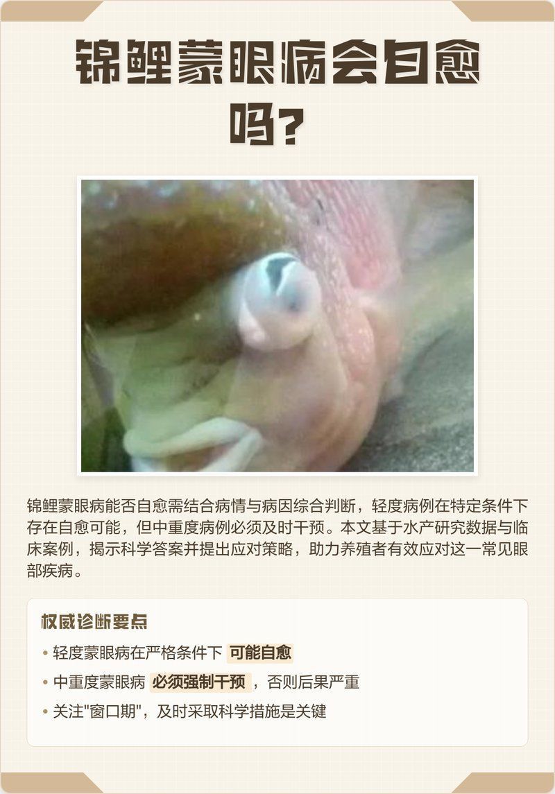 銀龍魚蒙眼病自愈需要多長時間？