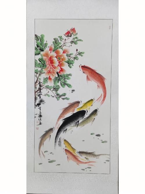 九龍魚(yú)國(guó)畫(huà) 九龍魚(yú)國(guó)畫(huà) 龍魚(yú)百科 第2張