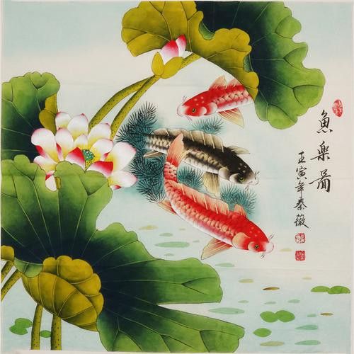 九龍魚(yú)國(guó)畫(huà) 九龍魚(yú)國(guó)畫(huà) 龍魚(yú)百科 第13張