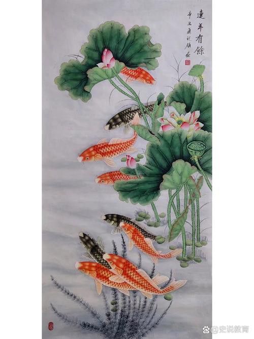 九龍魚(yú)國(guó)畫(huà) 九龍魚(yú)國(guó)畫(huà) 龍魚(yú)百科 第18張