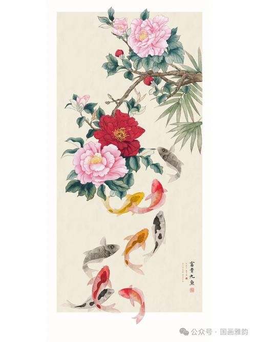 九龍魚(yú)國(guó)畫(huà) 九龍魚(yú)國(guó)畫(huà) 龍魚(yú)百科 第24張