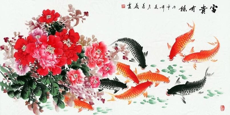 九龍魚(yú)國(guó)畫(huà) 九龍魚(yú)國(guó)畫(huà) 龍魚(yú)百科 第40張