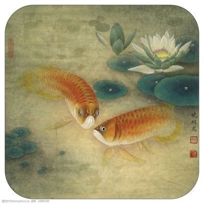 最大的金龍魚水墨畫：最大的金龍魚水墨畫《金龍魚》國畫作品和相關知識