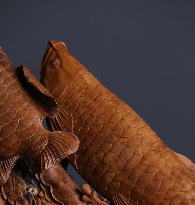 木雕金龍魚參考圖片