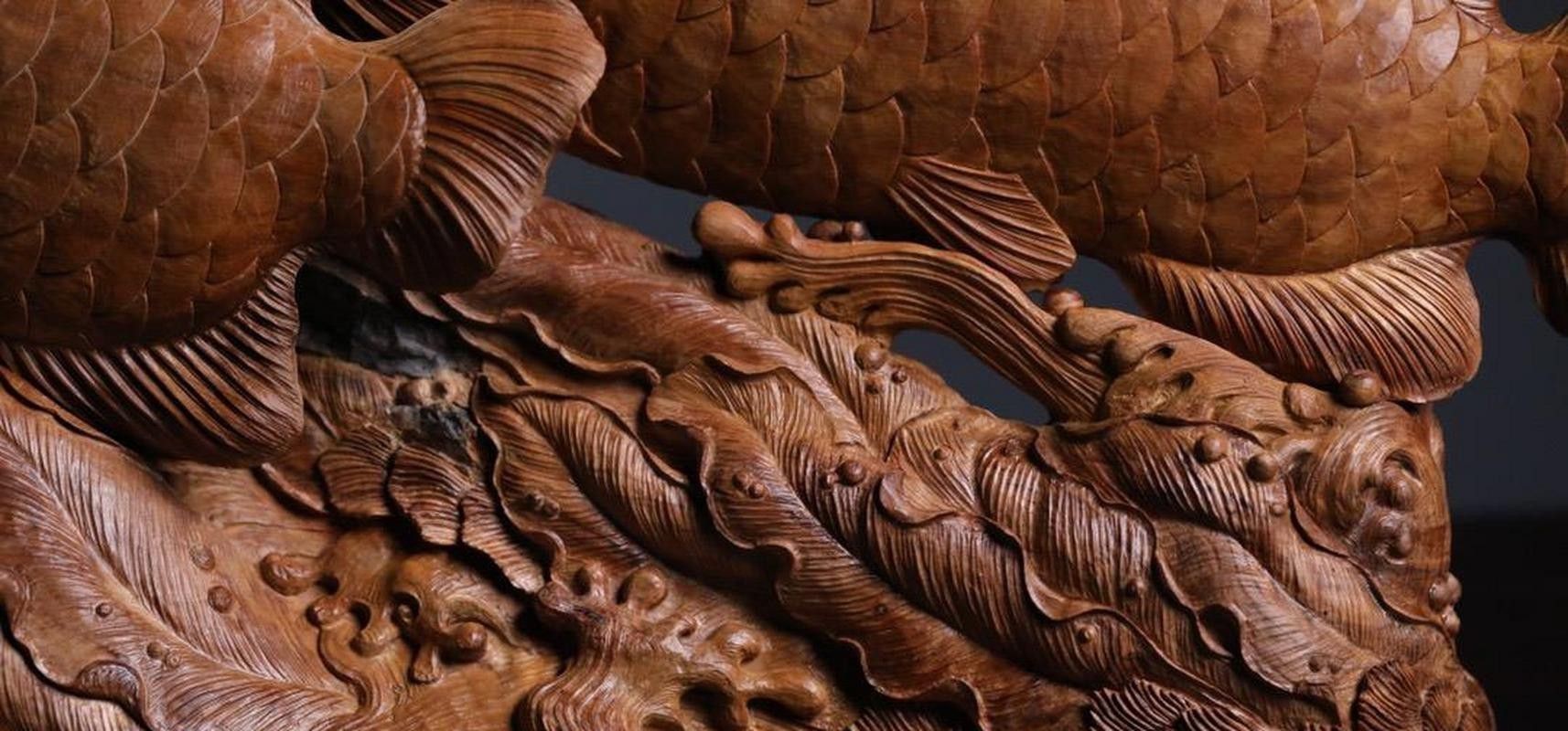 木雕金龍魚參考圖片