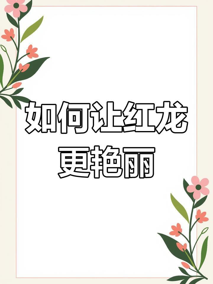 紅龍發(fā)色需要多久才能完成？ 紅龍發(fā)色需要多久才能完成？ 龍魚百科 第3張
