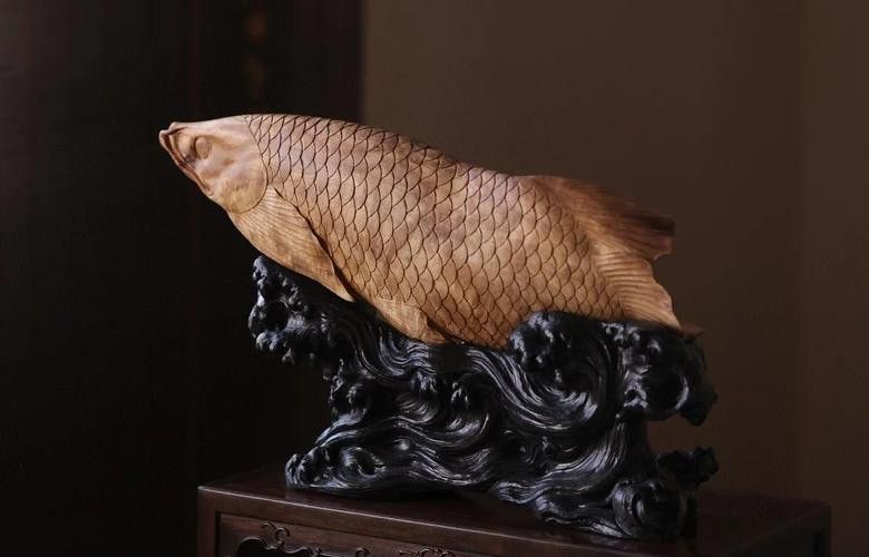 根雕金龍魚圖片大全