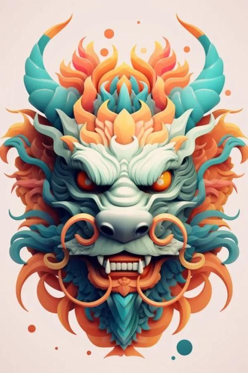 龍頭插畫欣賞 龍頭插畫欣賞 龍魚百科 第10張