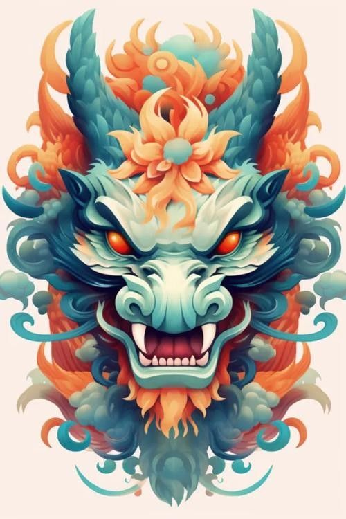 龍頭插畫欣賞 龍頭插畫欣賞 龍魚百科 第6張