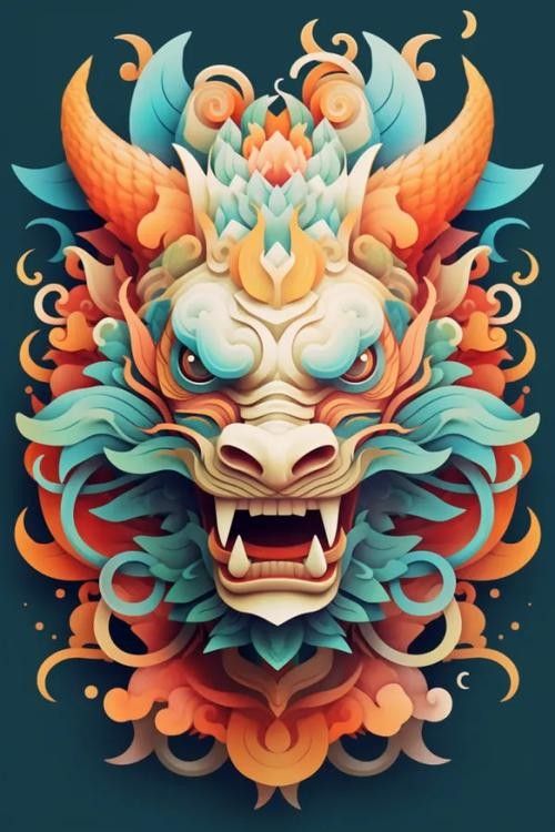 龍頭插畫欣賞 龍頭插畫欣賞 龍魚百科 第13張