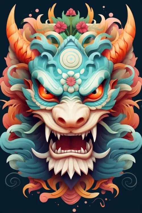 龍頭插畫欣賞 龍頭插畫欣賞 龍魚百科 第9張