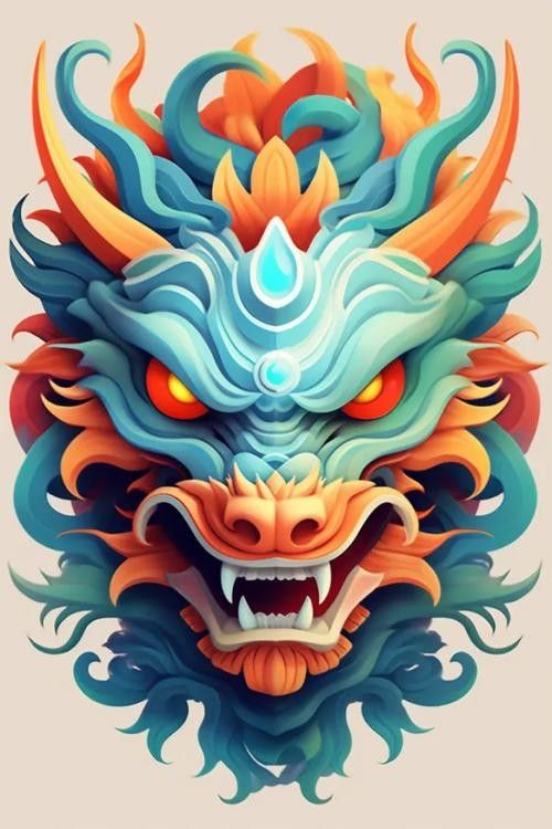 龍頭插畫欣賞 龍頭插畫欣賞 龍魚百科 第3張