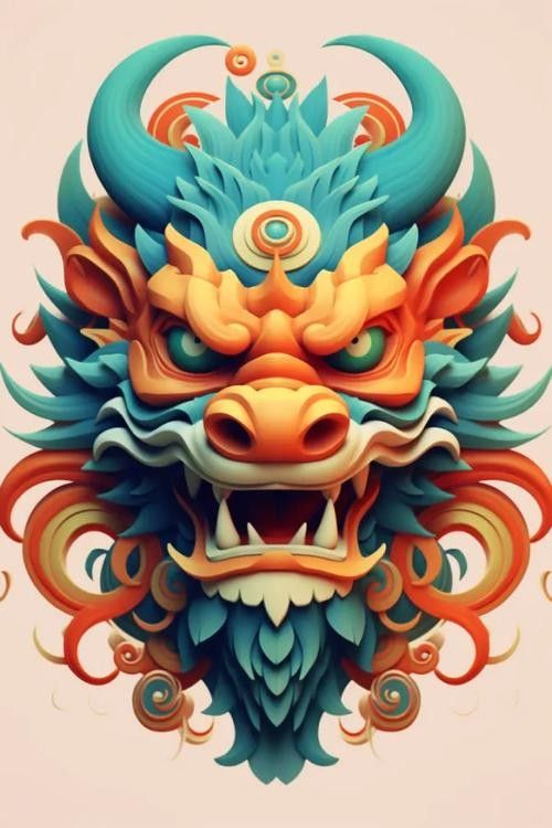 龍頭插畫欣賞 龍頭插畫欣賞 龍魚百科 第11張