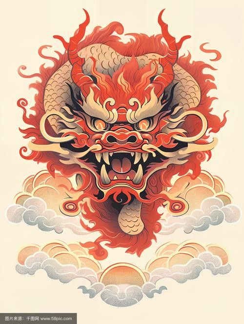 龍頭插畫欣賞 龍頭插畫欣賞 龍魚百科 第21張