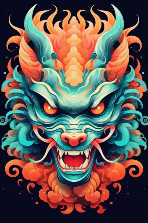 龍頭插畫欣賞 龍頭插畫欣賞 龍魚百科 第26張