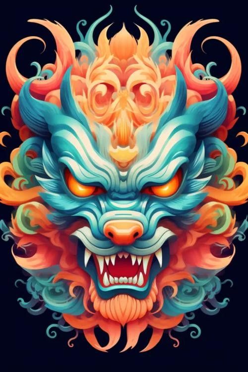 龍頭插畫欣賞 龍頭插畫欣賞 龍魚百科 第16張