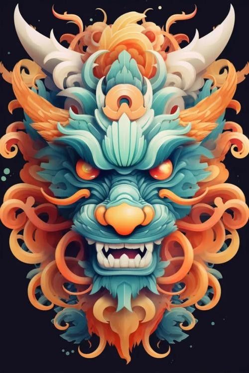 龍頭插畫欣賞 龍頭插畫欣賞 龍魚百科 第22張