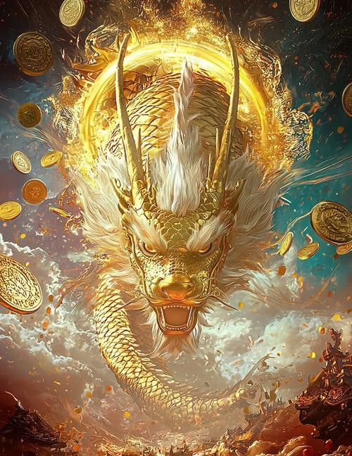 聚財金龍圖片有哪些風格？