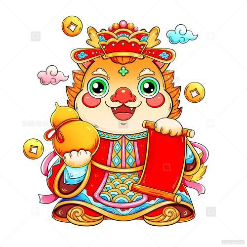 再給我幾張不同風格的招財龍設計圖