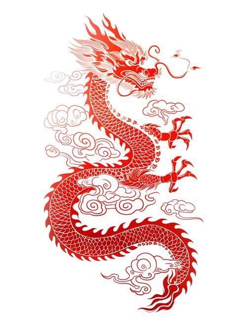 再給我幾張不同風格的招財龍設計圖
