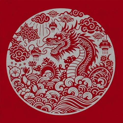 再給我幾張不同風格的招財龍設計圖
