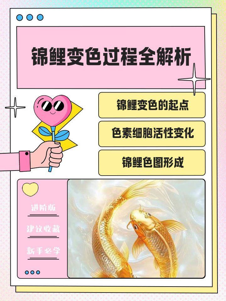 錦鯉變色的6個階段