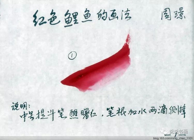 鯉魚的寫意畫法