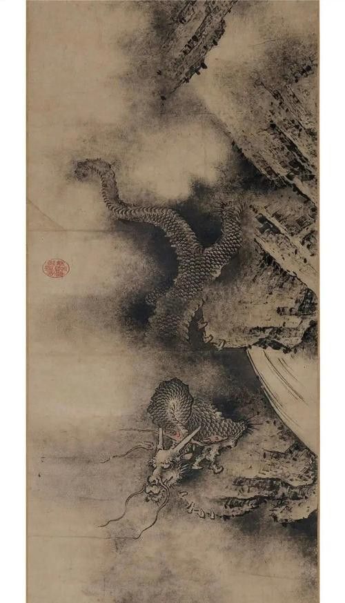 能推薦一些國畫風格的龍圖片嗎？